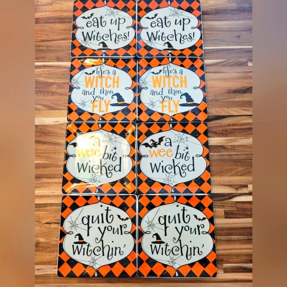 Pier 1 Imports Halloween Appetizer Plates set of 8